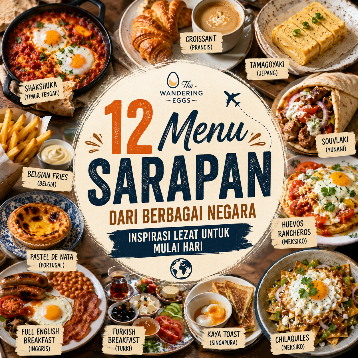 12 Menu Sarapan dari Berbagai Negara yang Bikin Penasaran untuk Dicoba